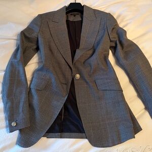 rag & bone Gray Plaid Blazer
